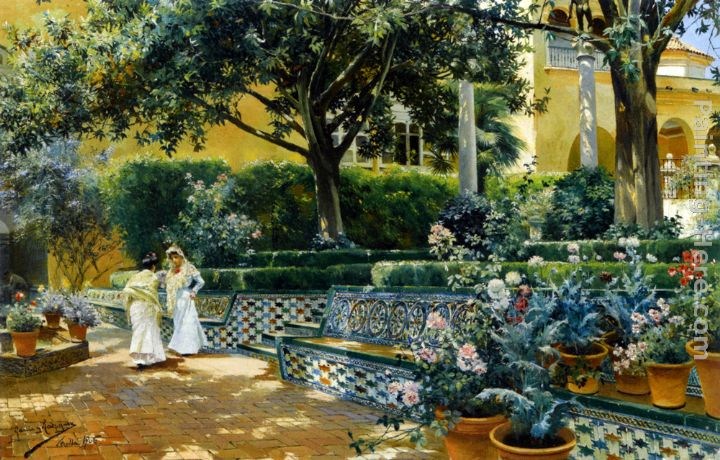 Manuel Garcia y Rodriguez Gardens of the Alcazar Seville